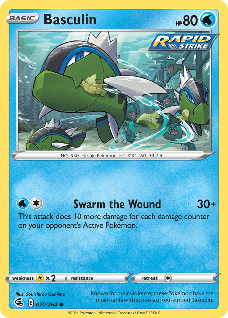 Basculin — Fusion Strike Pokemon card