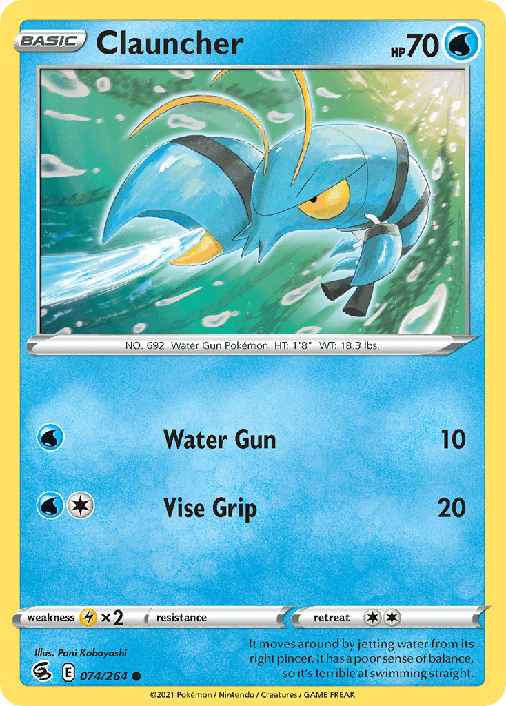 Clauncher — Fusion Strike Pokemon card