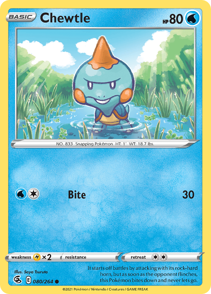 Chewtle — Fusion Strike Pokemon card