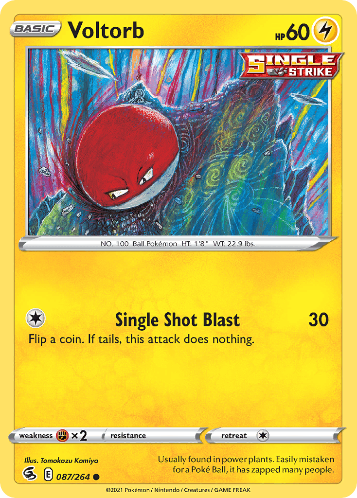 Voltorb — Fusion Strike Pokemon card