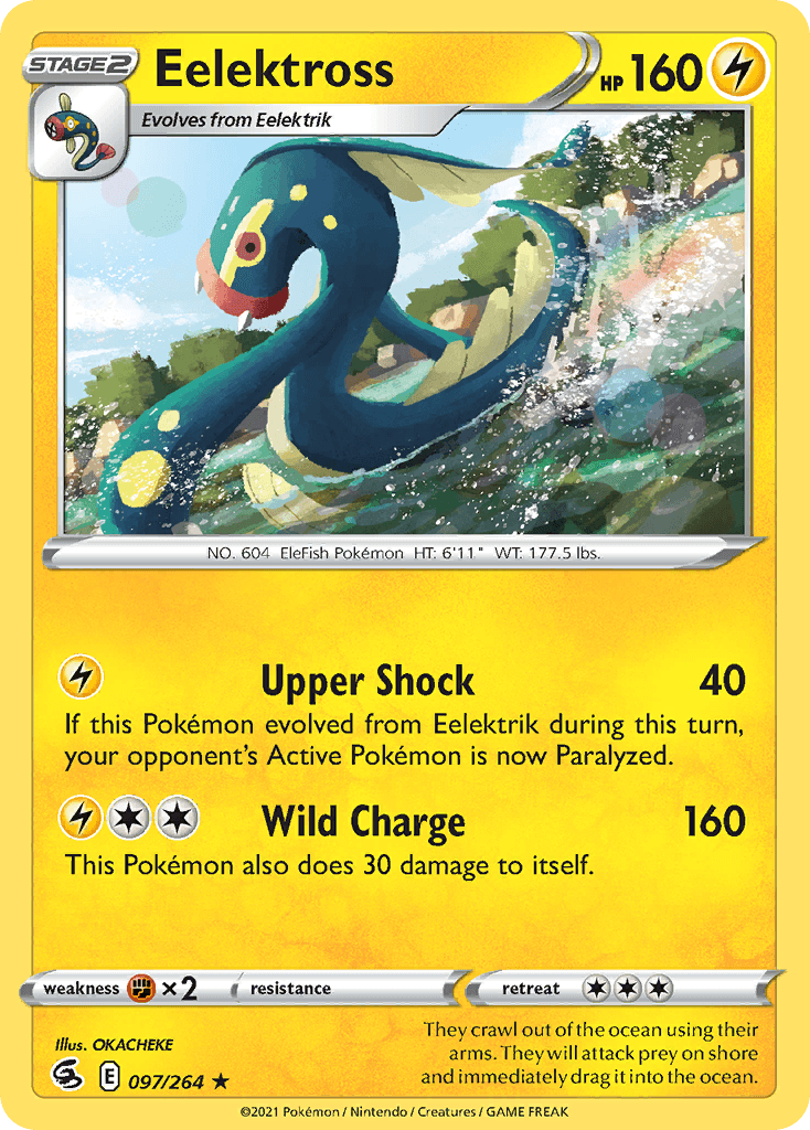 Eelektross — Fusion Strike Pokemon card