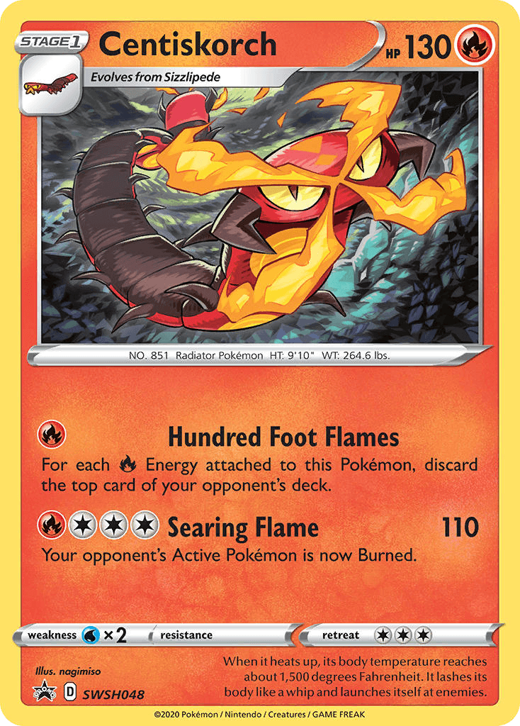 Centiskorch — SWSH Black Star Promos Pokemon card