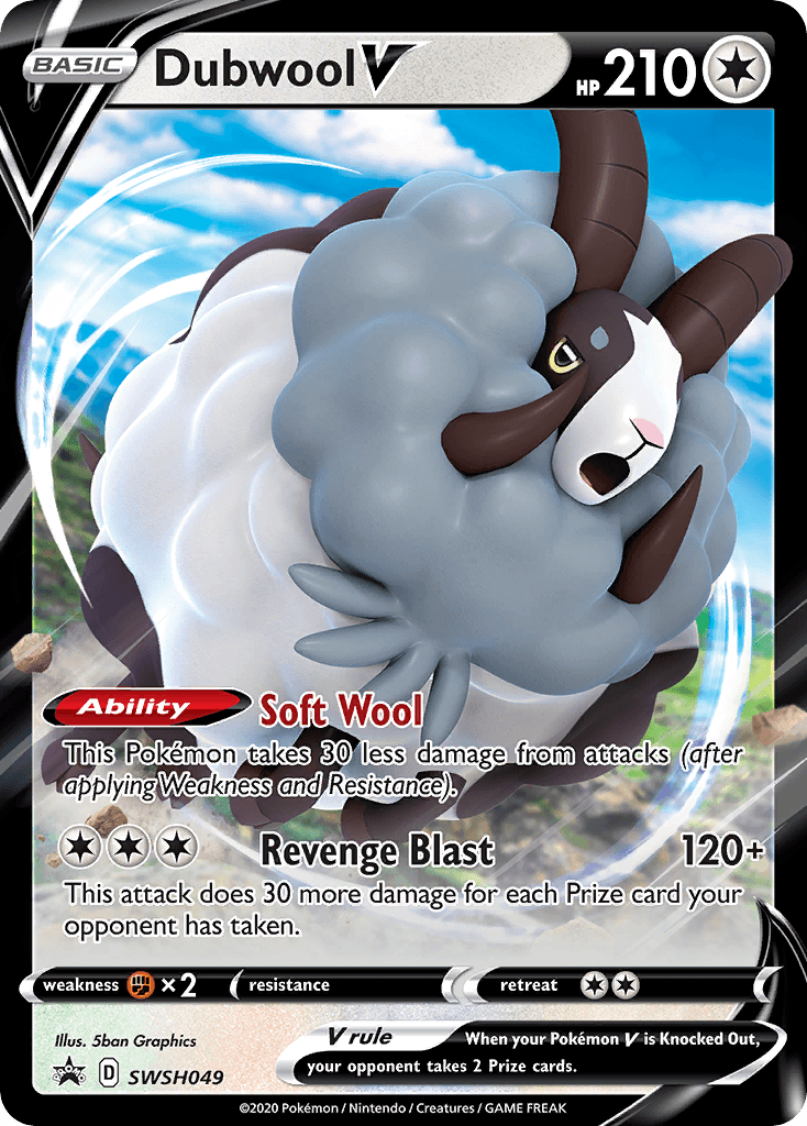 Dubwool V — SWSH Black Star Promos Pokemon card