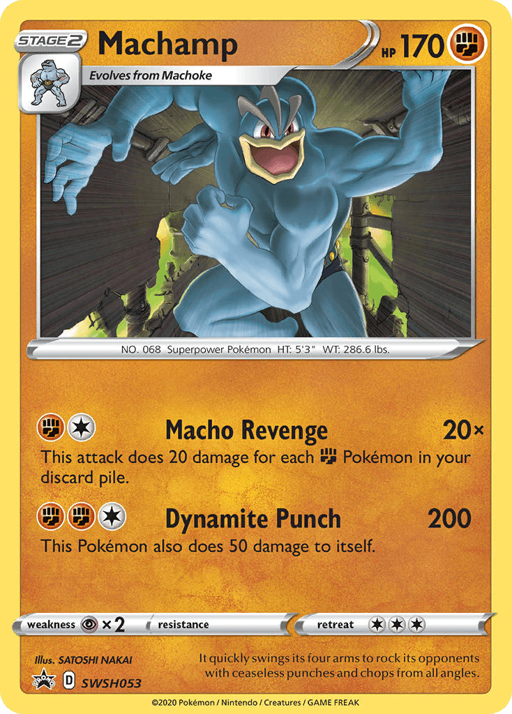 Machamp — SWSH Black Star Promos Pokemon card