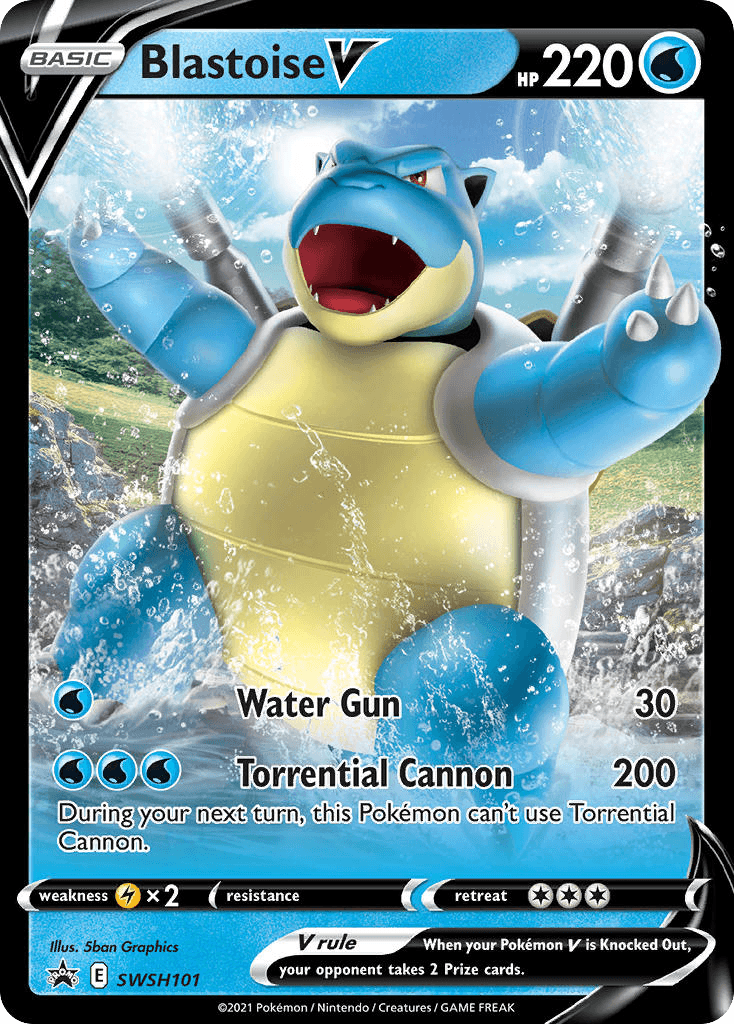 Blastoise V — SWSH Black Star Promos Pokemon card