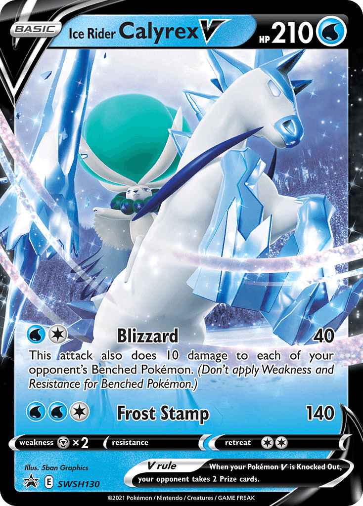 Ice Rider Calyrex V — SWSH Black Star Promos Pokemon card