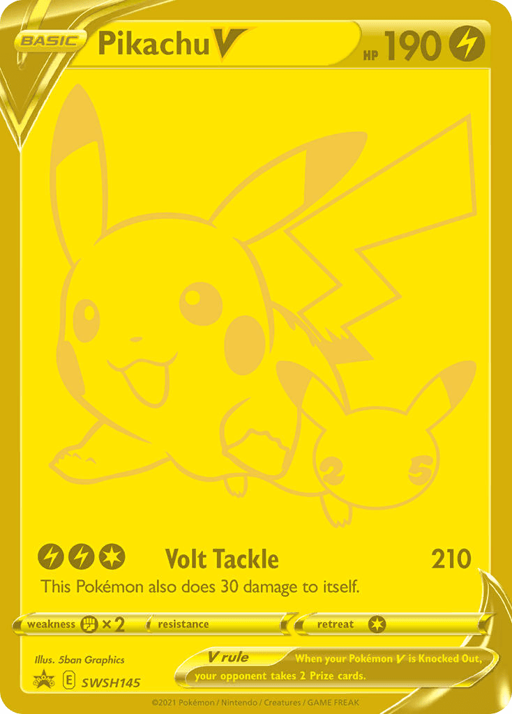 Pikachu V — SWSH Black Star Promos Pokemon card