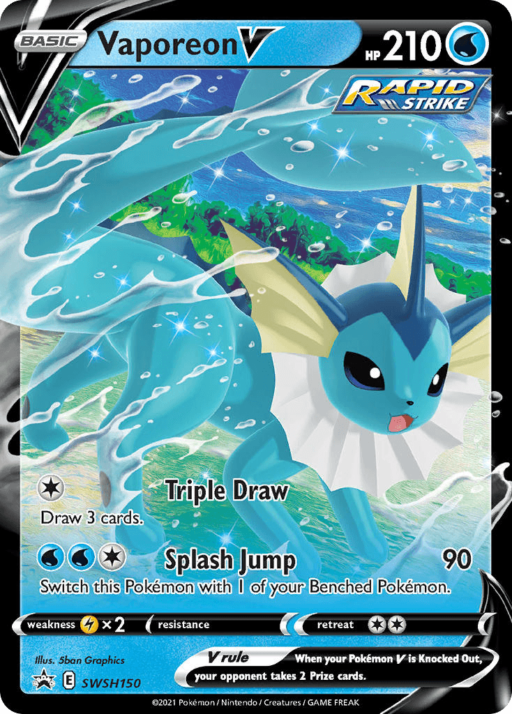 Vaporeon V — SWSH Black Star Promos Pokemon card