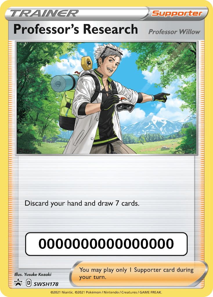 Professor's Research — SWSH Black Star Promos Pokemon card