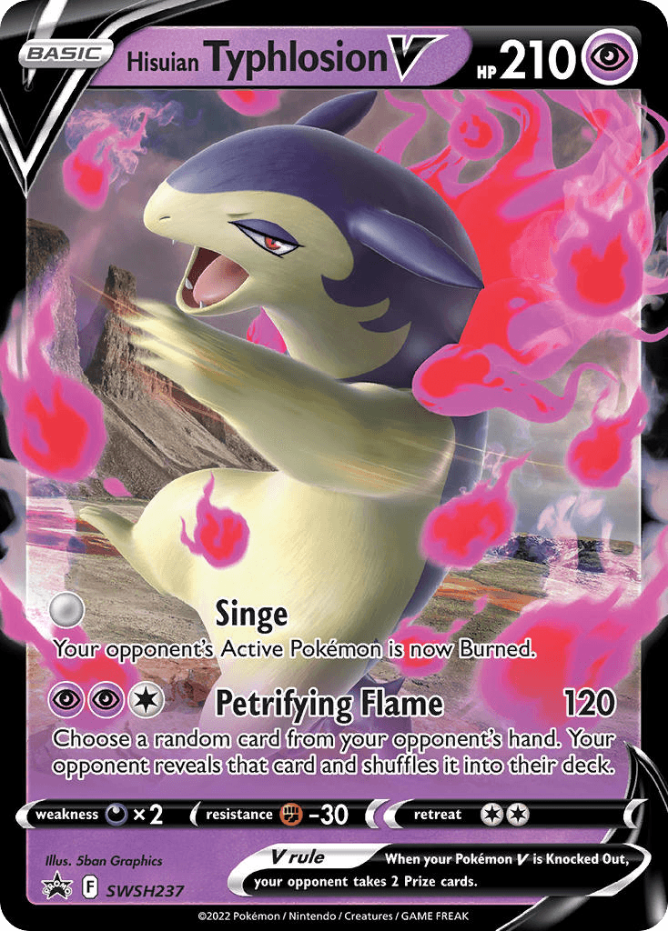 Hisuian Typhlosion V — SWSH Black Star Promos Pokemon card