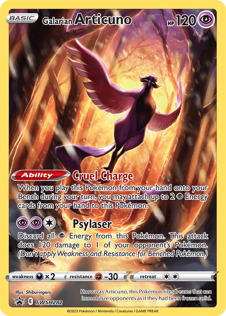 Galarian Articuno — SWSH Black Star Promos Pokemon card