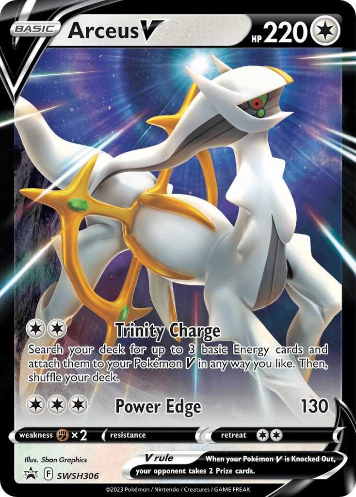 Arceus V — SWSH Black Star Promos Pokemon card