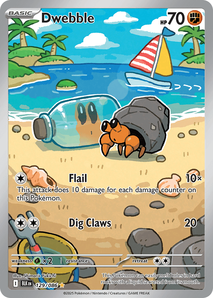 Dwebble — Black Bolt Pokemon card