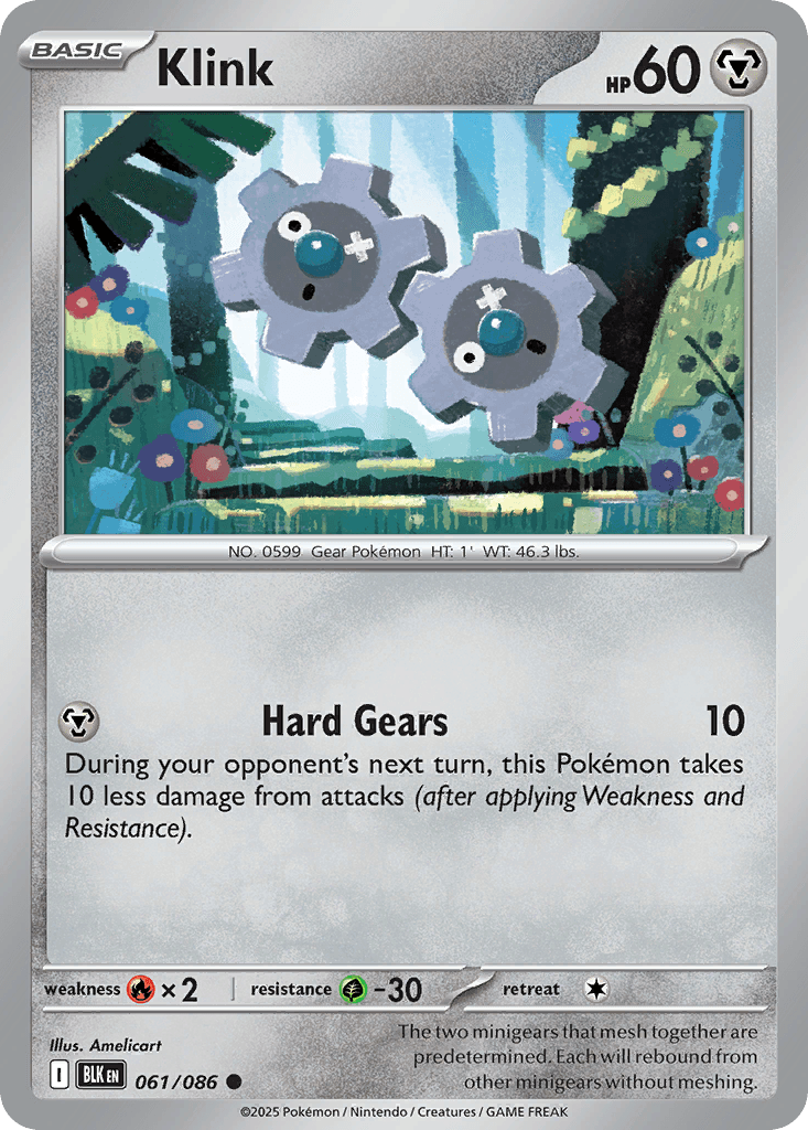 Klink — Black Bolt Pokemon card