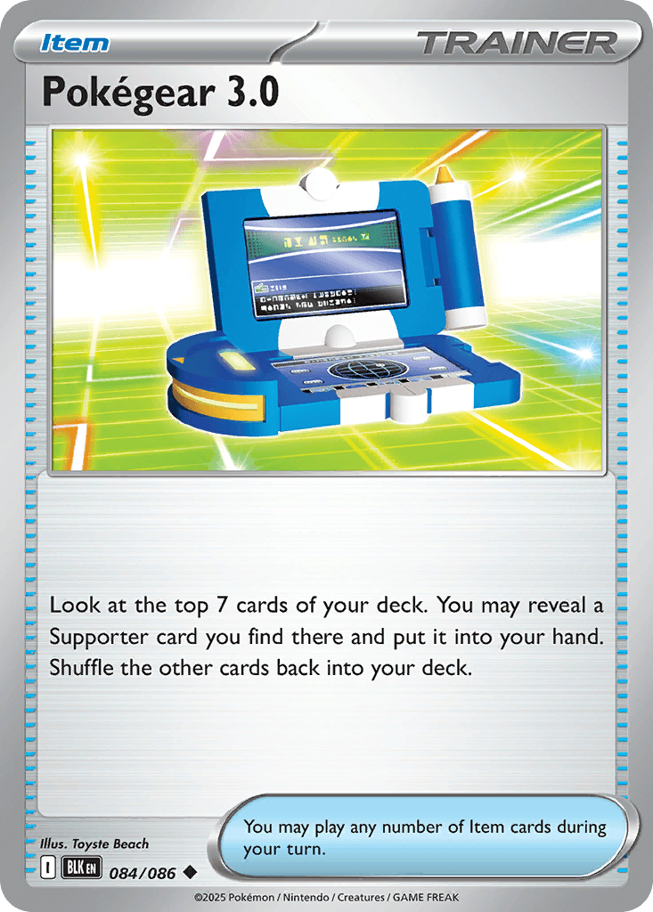 Pokégear 3.0 — Black Bolt Pokemon card