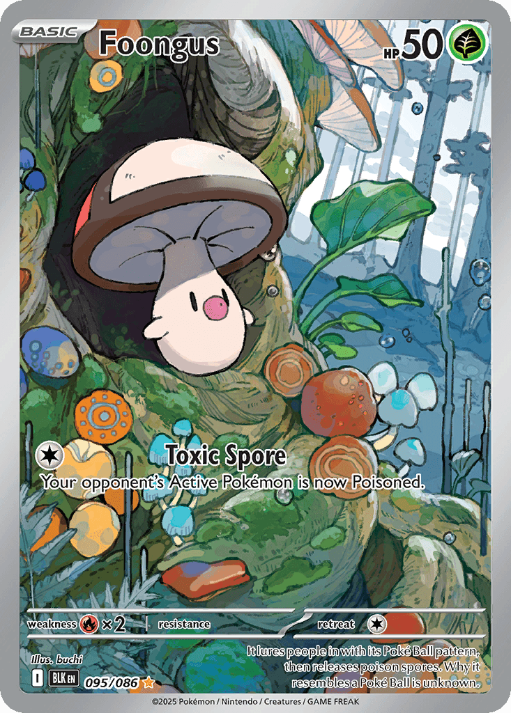 Foongus — Black Bolt Pokemon card